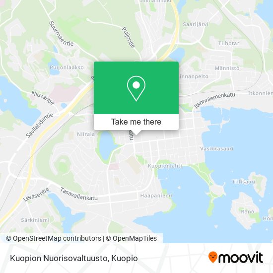 Kuopion Nuorisovaltuusto map