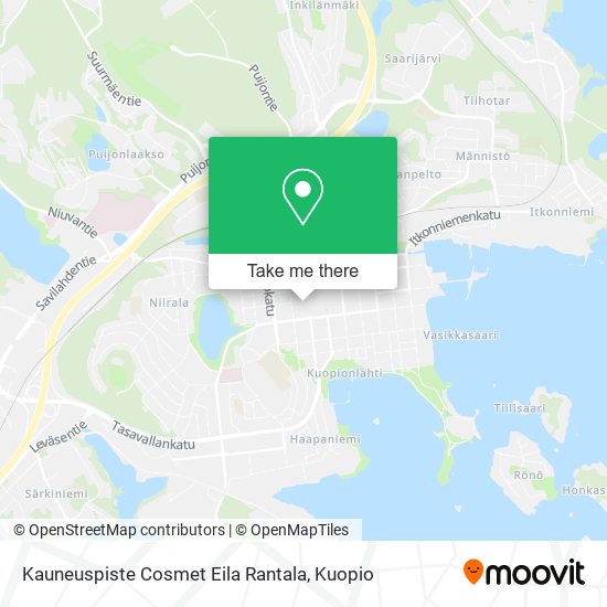 Kauneuspiste Cosmet Eila Rantala map