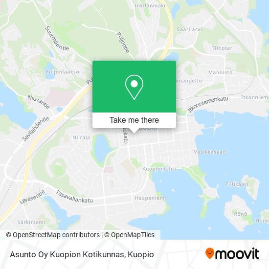 Asunto Oy Kuopion Kotikunnas map