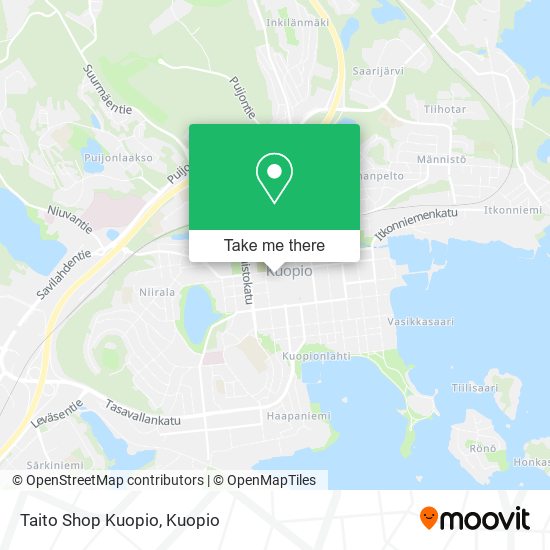 Taito Shop Kuopio map