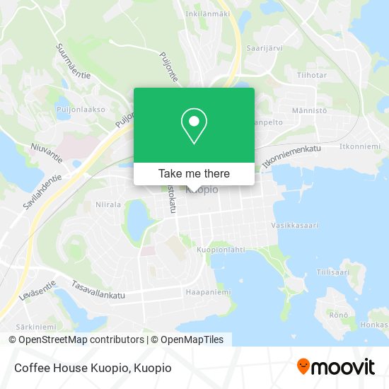 Coffee House Kuopio map