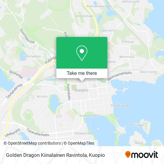 Golden Dragon Kiinalainen Ravintola map