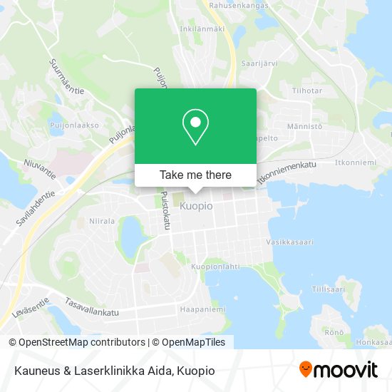 Kauneus & Laserklinikka Aida map