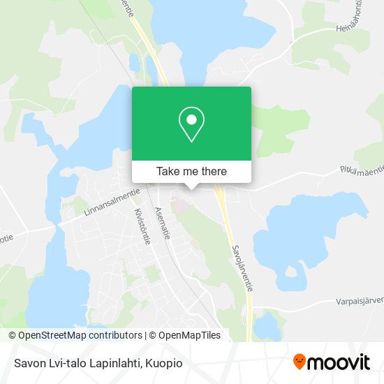 Savon Lvi-talo Lapinlahti map