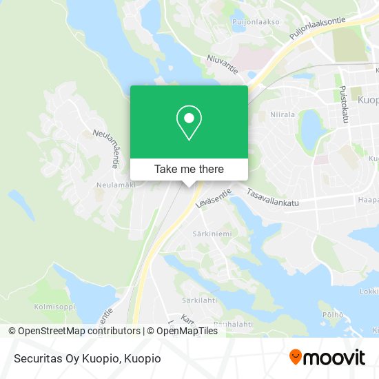 Securitas Oy Kuopio map