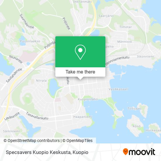 Specsavers Kuopio Keskusta map