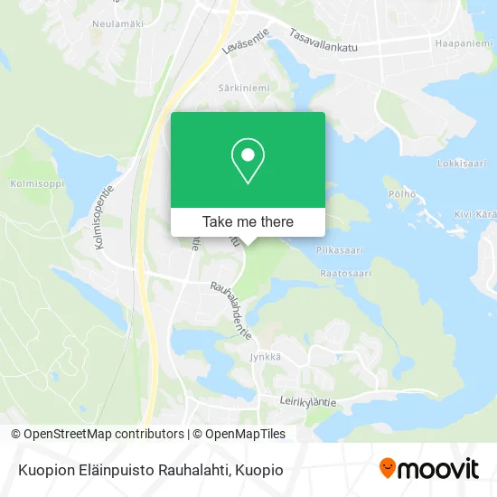 Kuopion Eläinpuisto Rauhalahti map