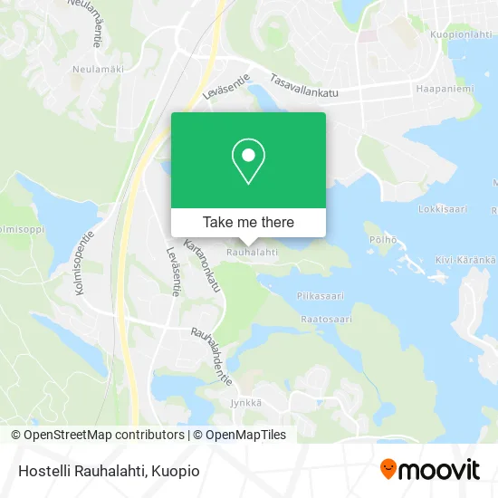 Hostelli Rauhalahti map
