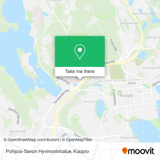 Pohjois-Savon Hyvinvointialue map