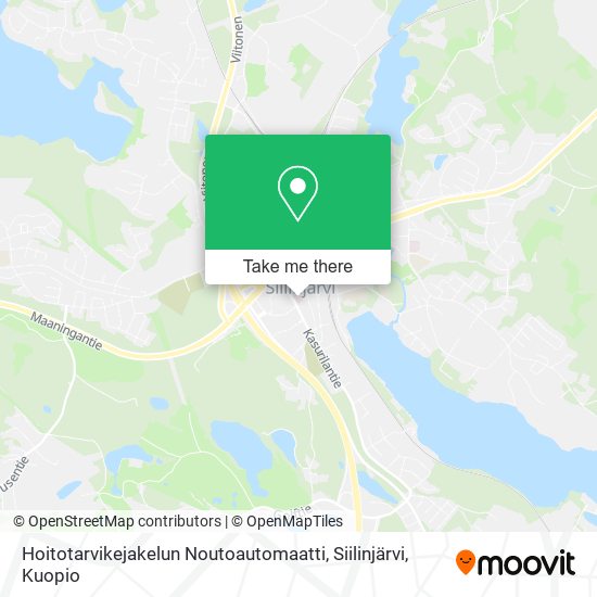 Hoitotarvikejakelun Noutoautomaatti, Siilinjärvi map