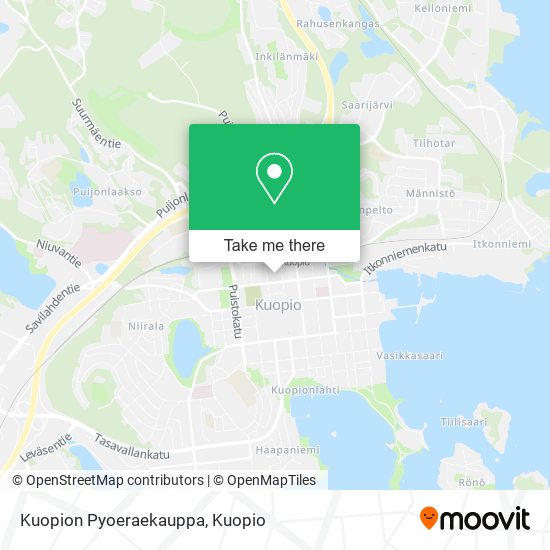 Kuopion Pyoeraekauppa map