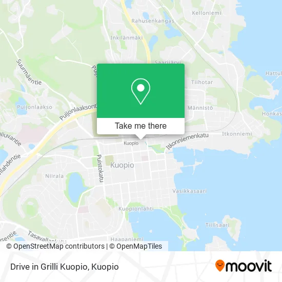 Drive in Grilli Kuopio map