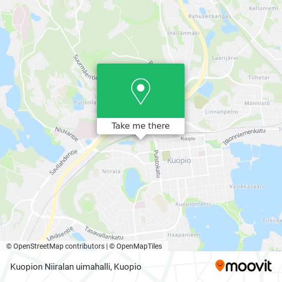 Kuopion Niiralan uimahalli map