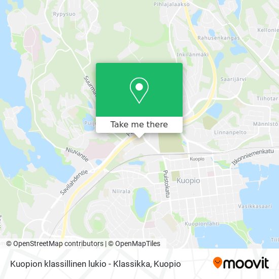 Kuopion klassillinen lukio - Klassikka map