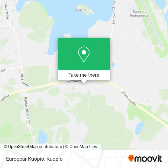 Europcar Kuopio map
