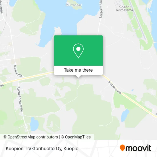 Kuopion Traktorihuolto Oy map