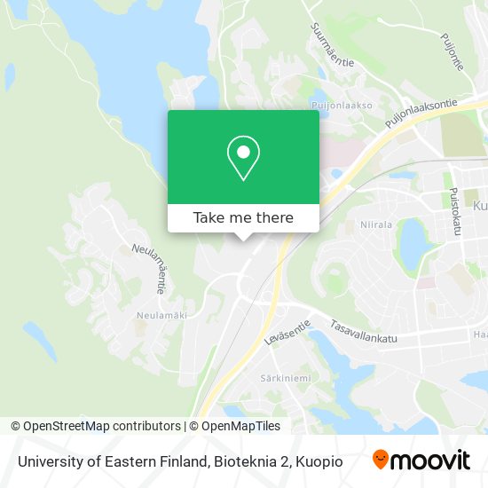 University of Eastern Finland, Bioteknia 2 map