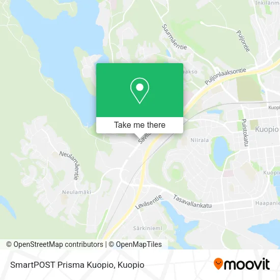SmartPOST Prisma Kuopio map
