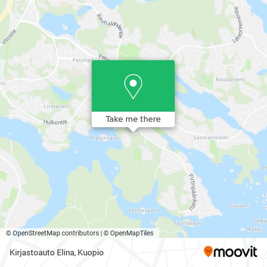 Kirjastoauto Elina map