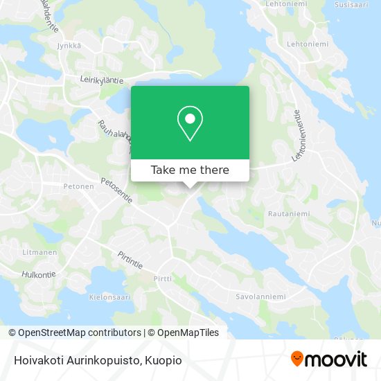 Hoivakoti Aurinkopuisto map