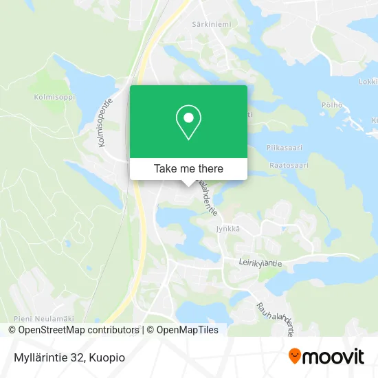 Myllärintie 32 map