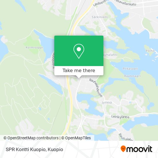 SPR Kontti Kuopio map