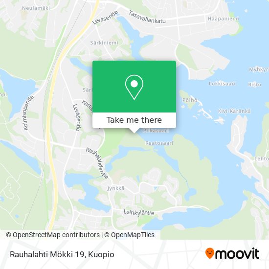 Rauhalahti Mökki 19 map