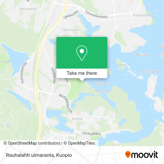 Rauhalahti Beach map