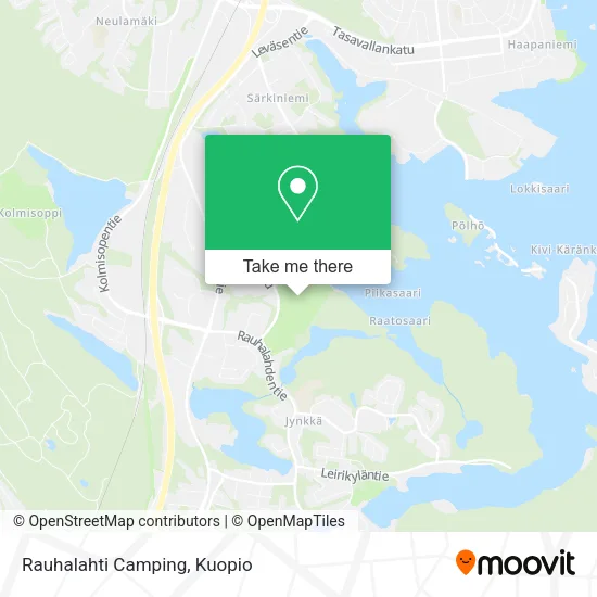 Rauhalahti Camping map
