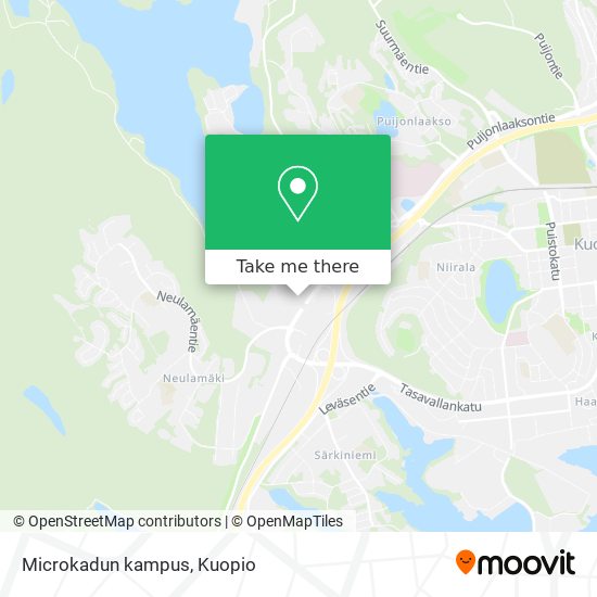 How to get to Microkadun kampus in Kuopio by Bus?