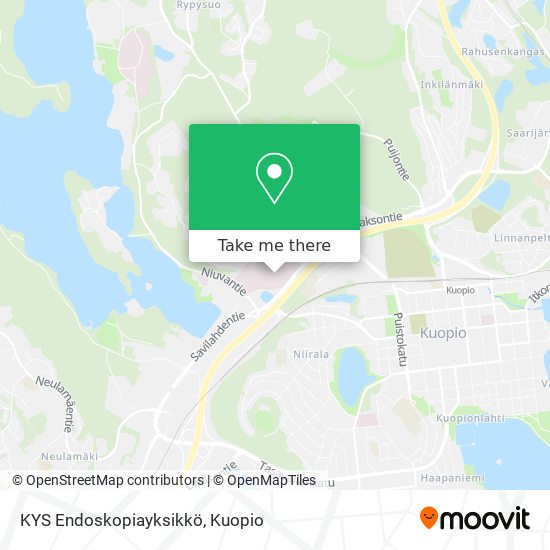 KYS Endoskopiayksikkö map