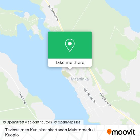 Tavinsalmen Kuninkaankartanon Muistomerkki map