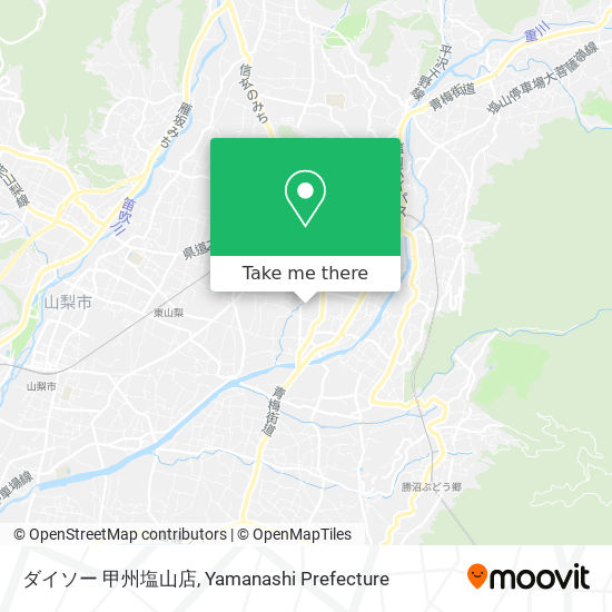 ダイソー 甲州塩山店 map