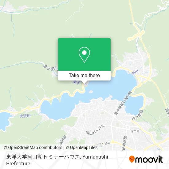 Toyo University Lake Kawaguchi Seminar House map