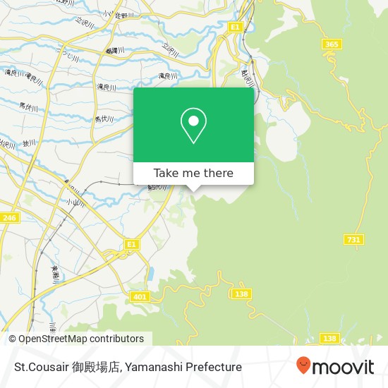 St.Cousair 御殿場店 map