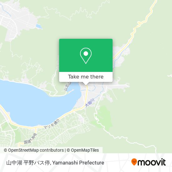 山中湖 平野バス停 map