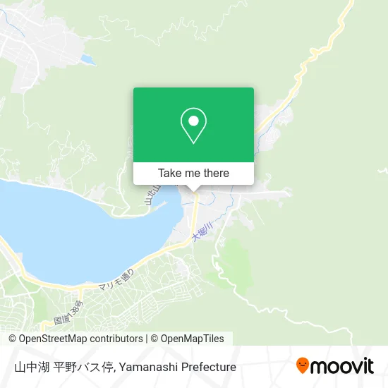 山中湖 平野バス停 map