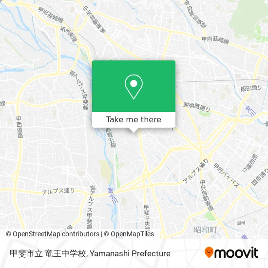 甲斐市立 竜王中学校 map