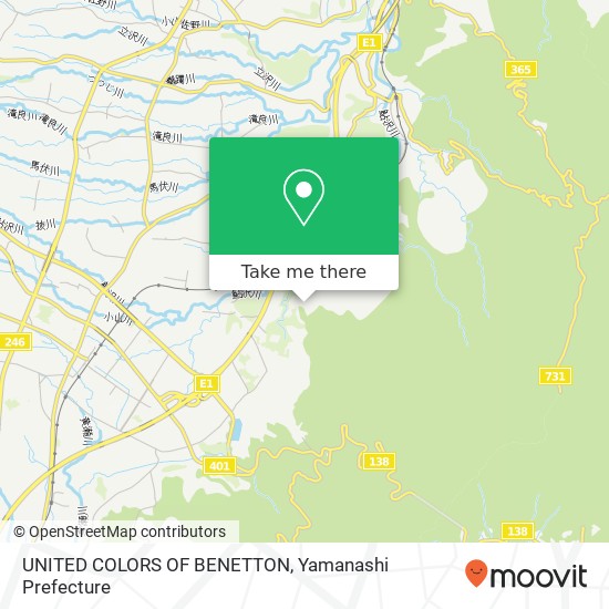 UNITED COLORS OF BENETTON map