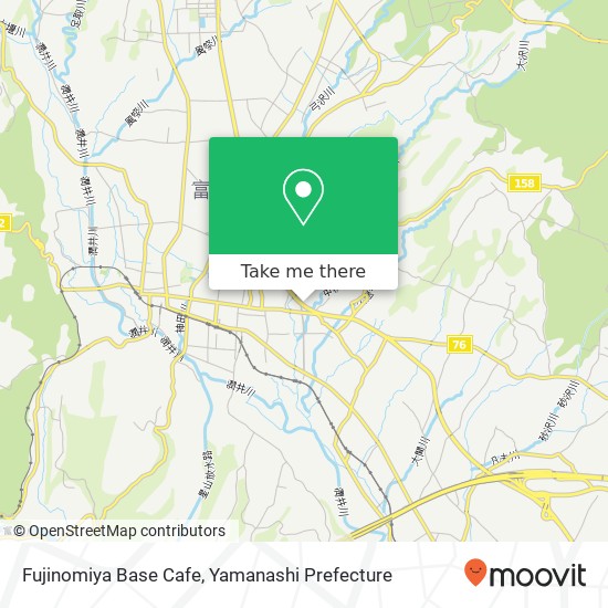 Fujinomiya Base Cafe map