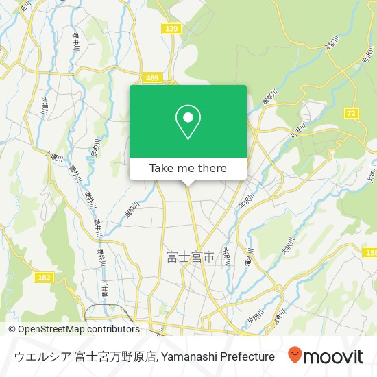 ウエルシア 富士宮万野原店 map