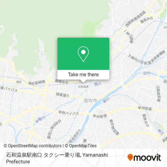 石和温泉駅南口 タクシー乗り場 map