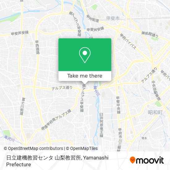 日立建機教習センタ 山梨教習所 map