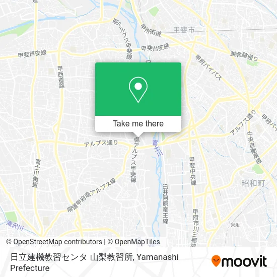 日立建機教習センタ 山梨教習所 map