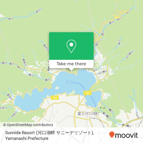 Sunnide Resort (河口湖畔 サニーデリゾート) map