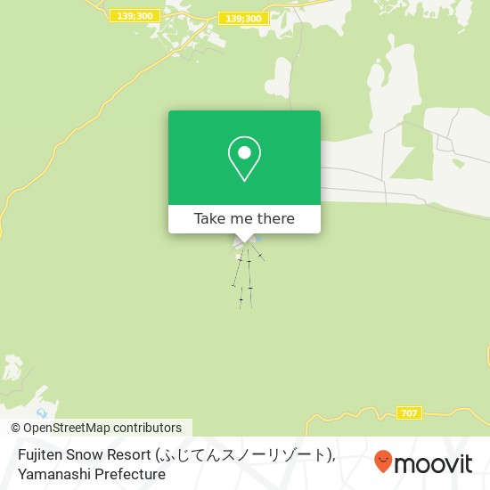 Fujiten Snow Resort (ふじてんスノーリゾート) map