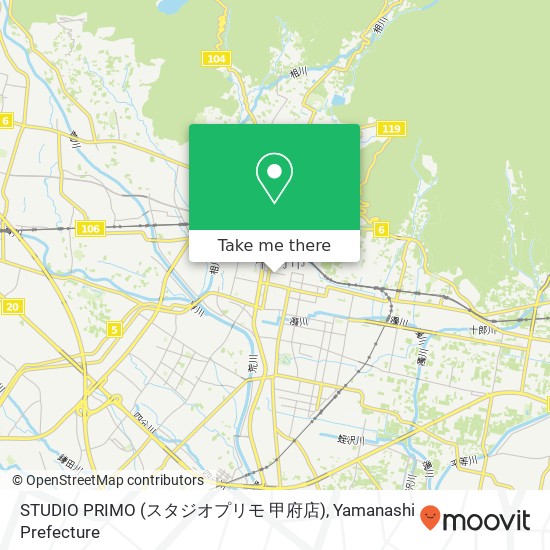 STUDIO PRIMO (スタジオプリモ 甲府店) map