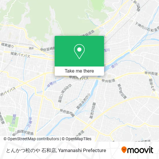 Tonkatsu Matsuya Isawa Branch map
