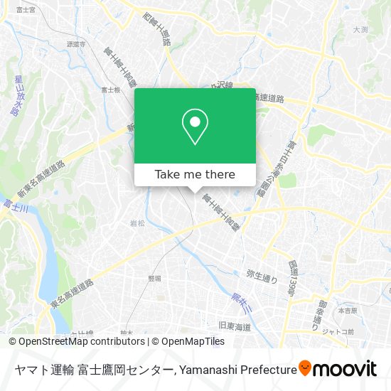 ヤマト運輸 富士鷹岡センター map