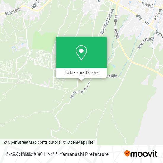 船津公園墓地 富士の里 map